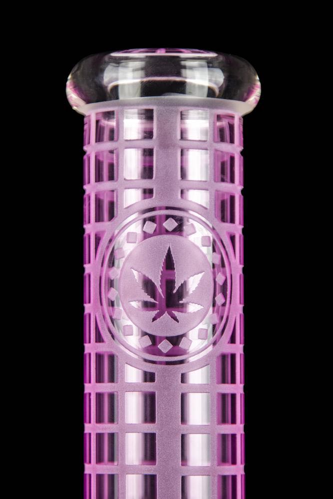 Block Party Etched Bong | CALIBEAR | Top of the Galaxy Smoke Shop.