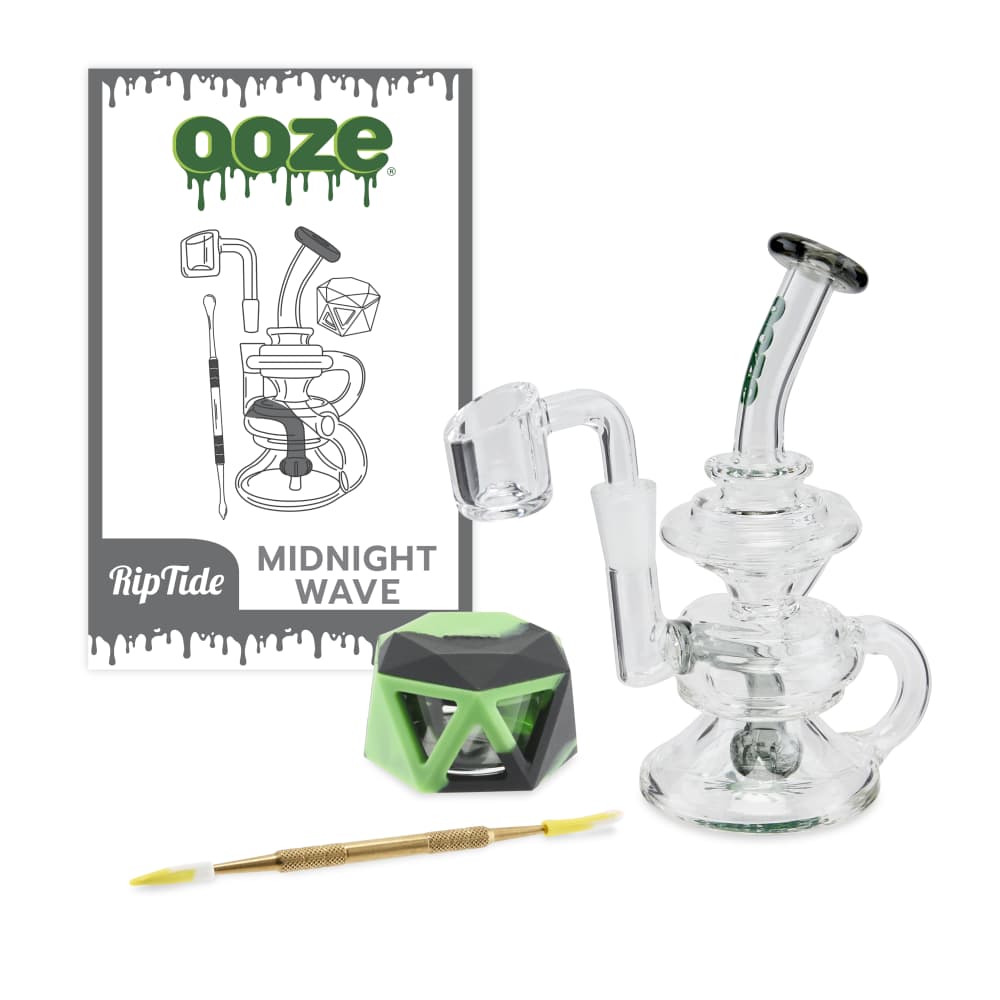Ooze Rip Tide Mini Recycler Dab Rig - (Various Colors) | Top of the Galaxy Smoke Shop.