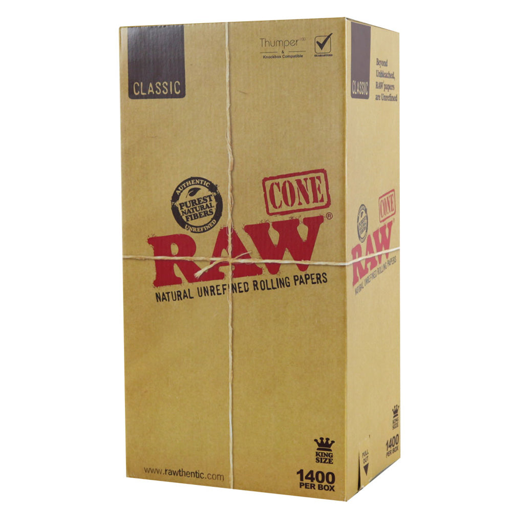 RAW Classic King Size Cones (1400 Count)