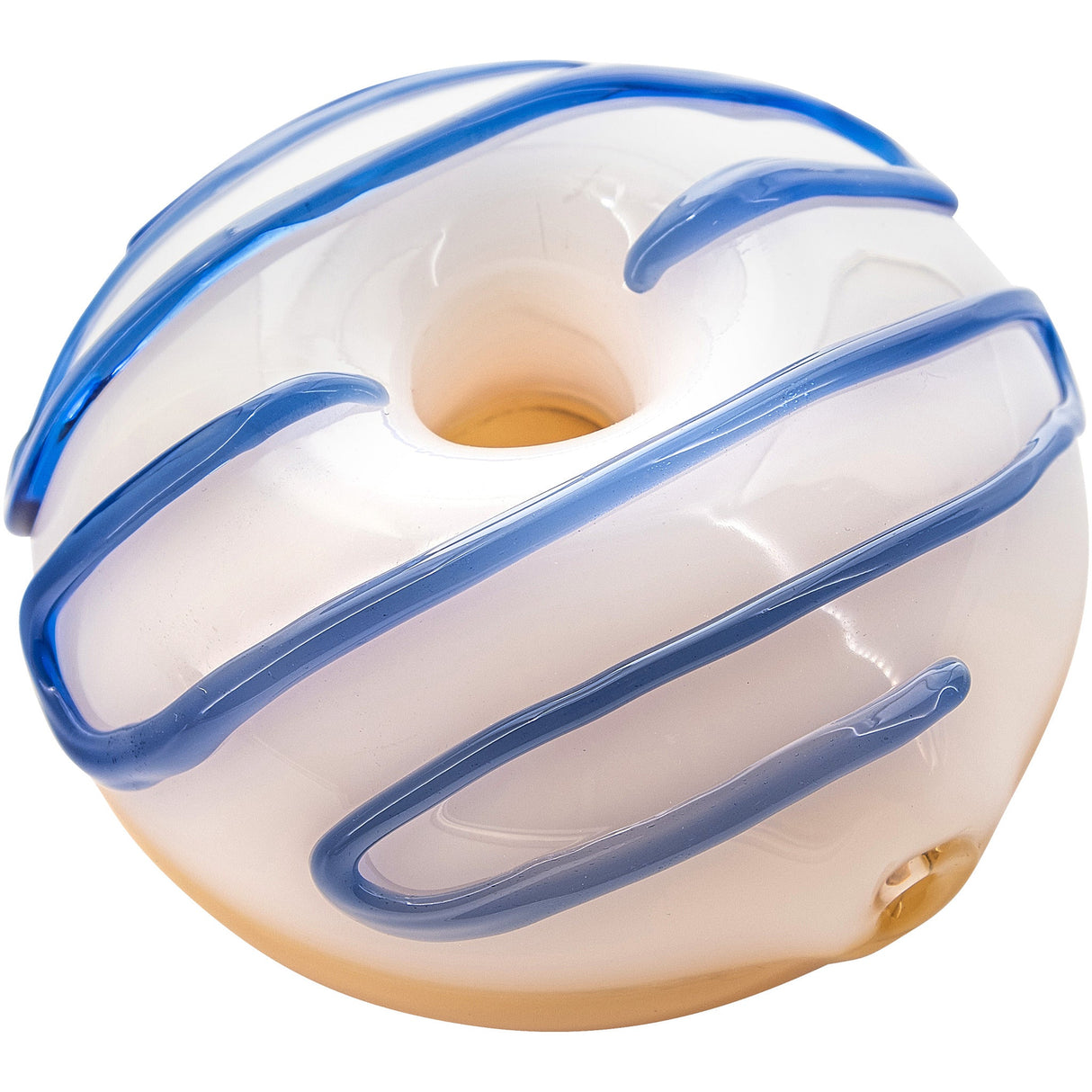 LA Pipes "Frosted Donut" Glass Pipe