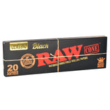 RAW Black Pre-Rolled King Size Cones (20 Count)