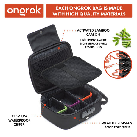 Ongrok Large Carbon-Lined Case with Combo Lock | Top of the Galaxy Smoke Shop.