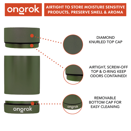 Ongrok Aluminum Metal Storage Jar | Top of the Galaxy Smoke Shop.