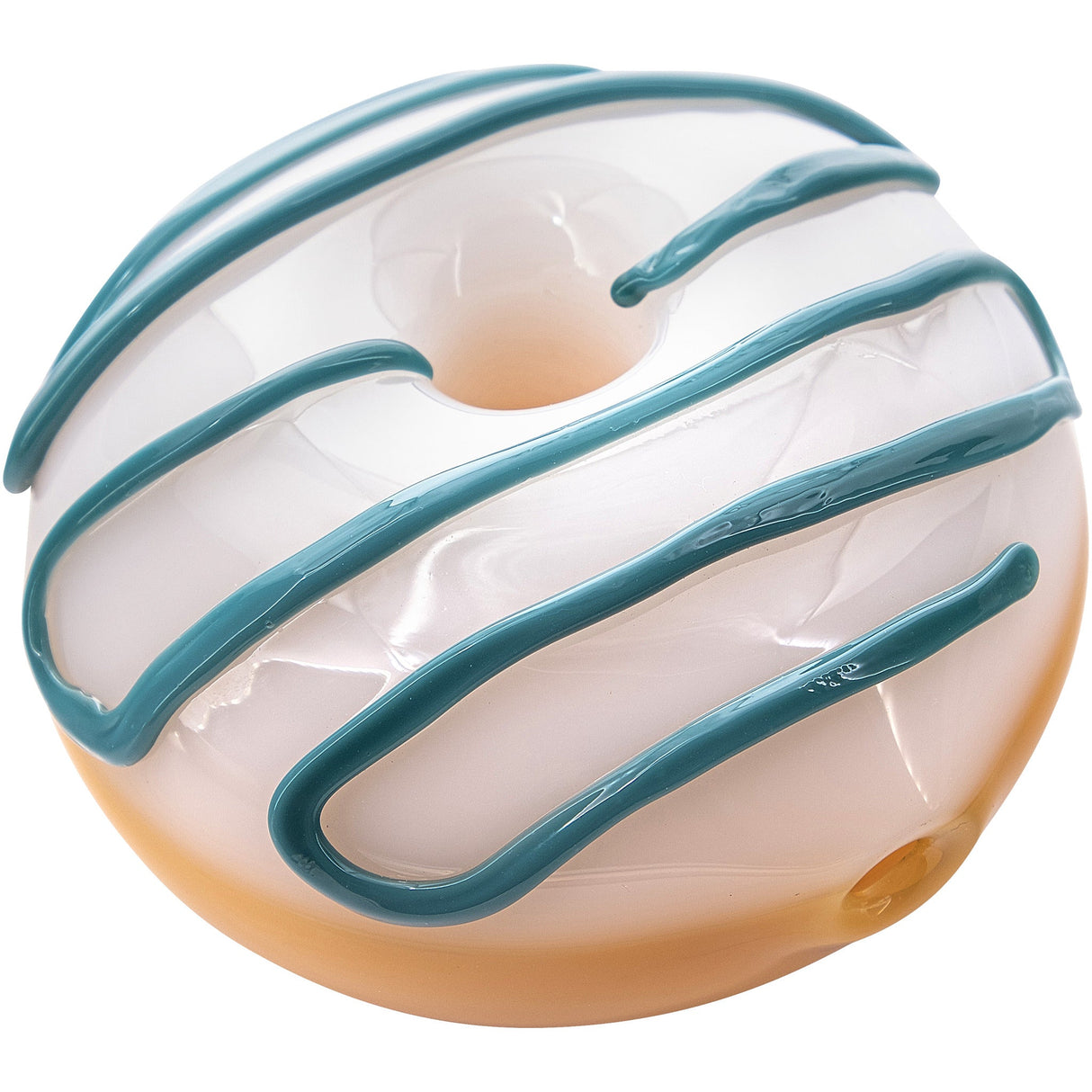 LA Pipes "Frosted Donut" Glass Pipe