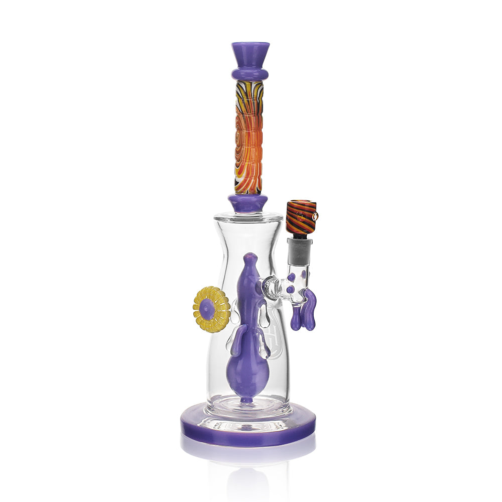 High Society Jupiter Premium Slime Purple Wig Wag Bong