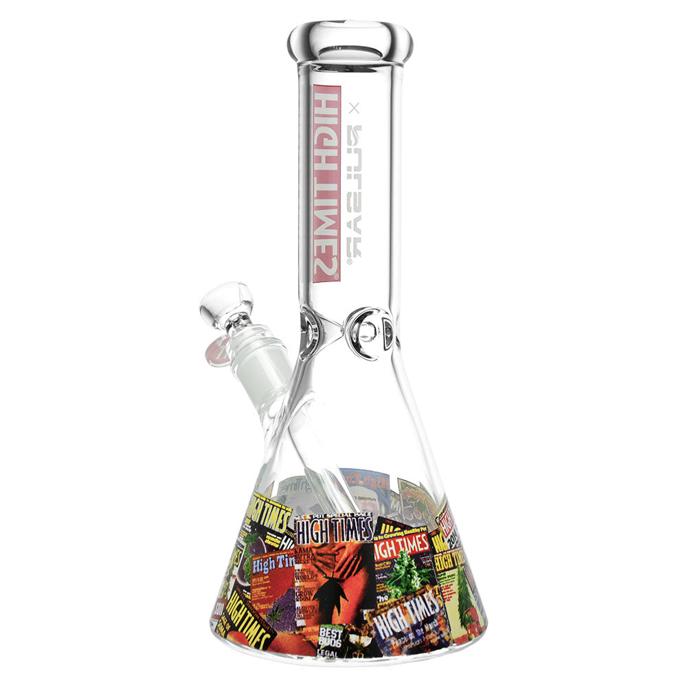 High Times x Pulsar Magazine Covers Beaker 10.5" Bong