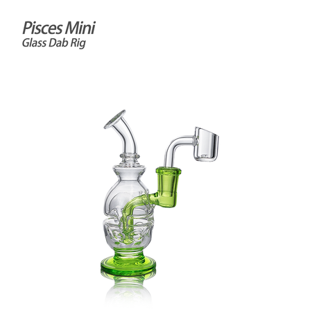 Waxmaid 5.27" Pisces Mini Glass Dab Rig | Top of the Galaxy Smoke Shop.