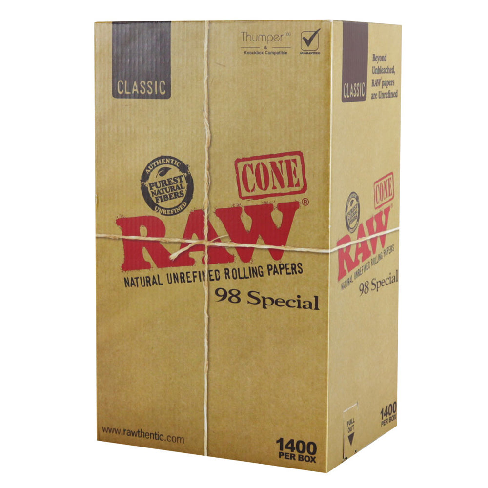 RAW Classic 98 Special Cones (1400 Count)