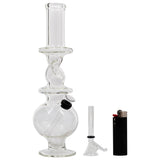 LA Pipes "The Typhoon Twister" Glass Bong (Various Colors)