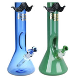 Cheech & Chong Glass Mustache Ride Beaker Bong | 12" | 14mm F