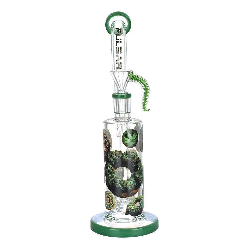 Pulsar Forbidden Donuts Design Series Rig-Style Water Pipe - 10.5" / 14mm F