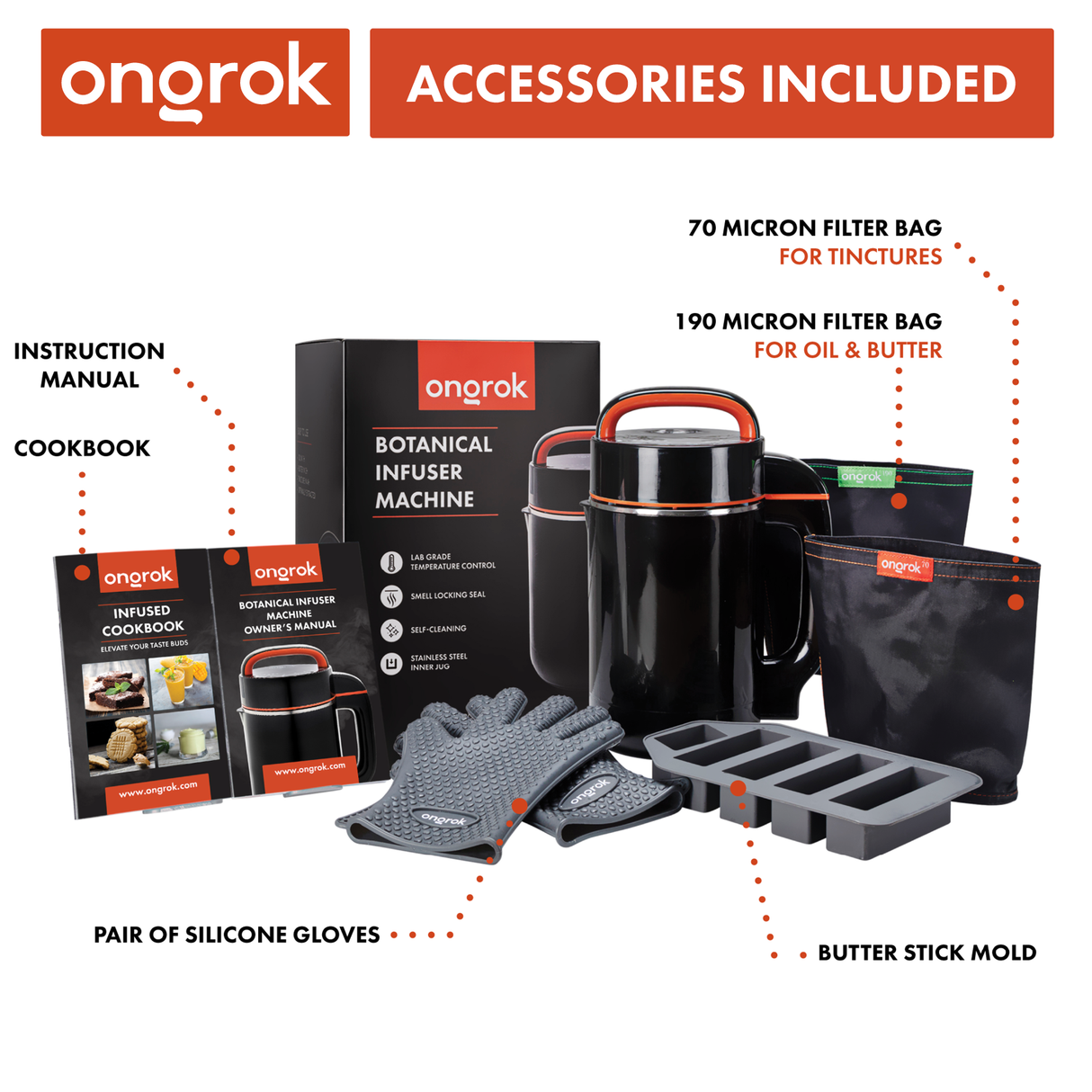 Ongrok Large (Full-Size) Botanical Infuser Machine and Kit | Top of the Galaxy Smoke Shop.