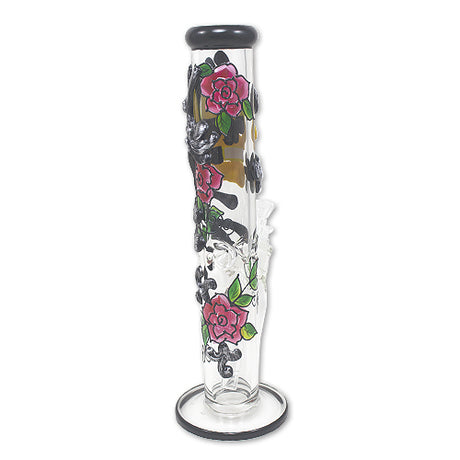 Grinning Reaper: 14" Straight Tube Bong | Top of the Galaxy Smoke Shop.