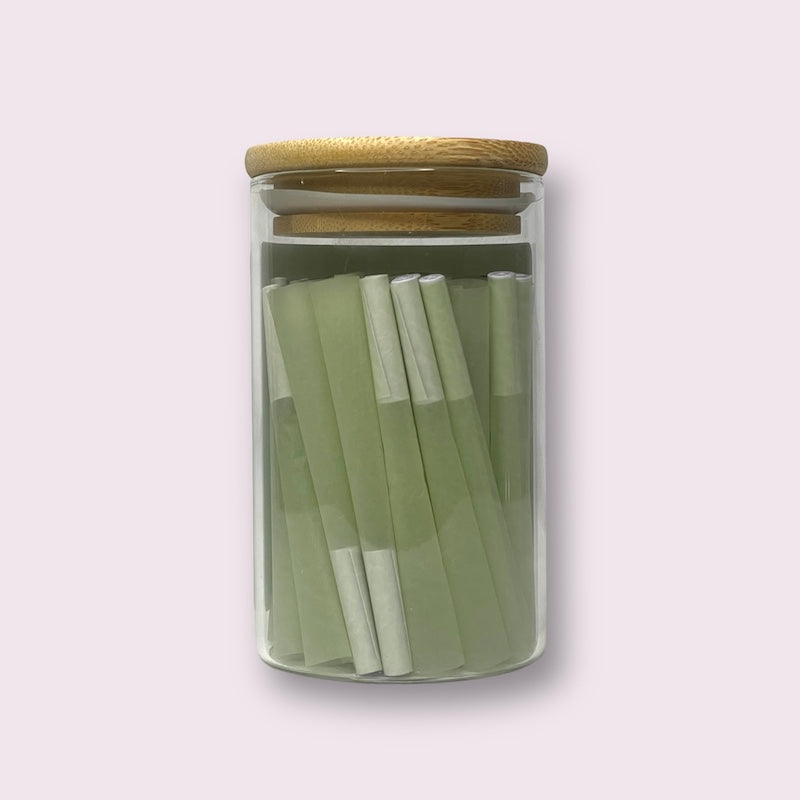 Green Man 1.25 Green Rice Cones 40ct Jar