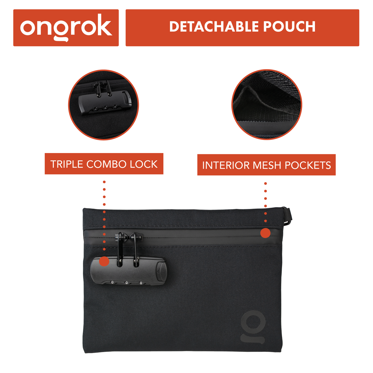 Ongrok Carbon-Lined Smell Proof Duffle Bag