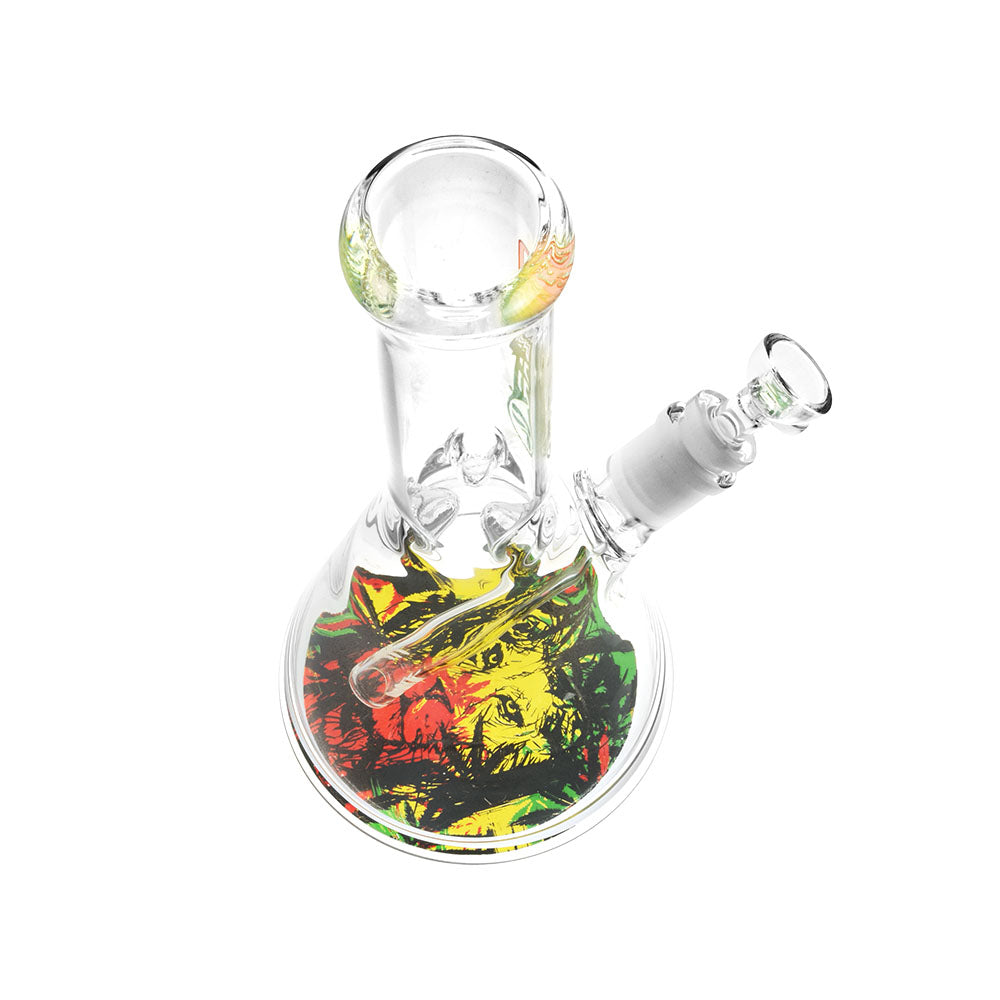 Pulsar Bottoms Up Zion Lion Water Pipe - 10"/14mm F