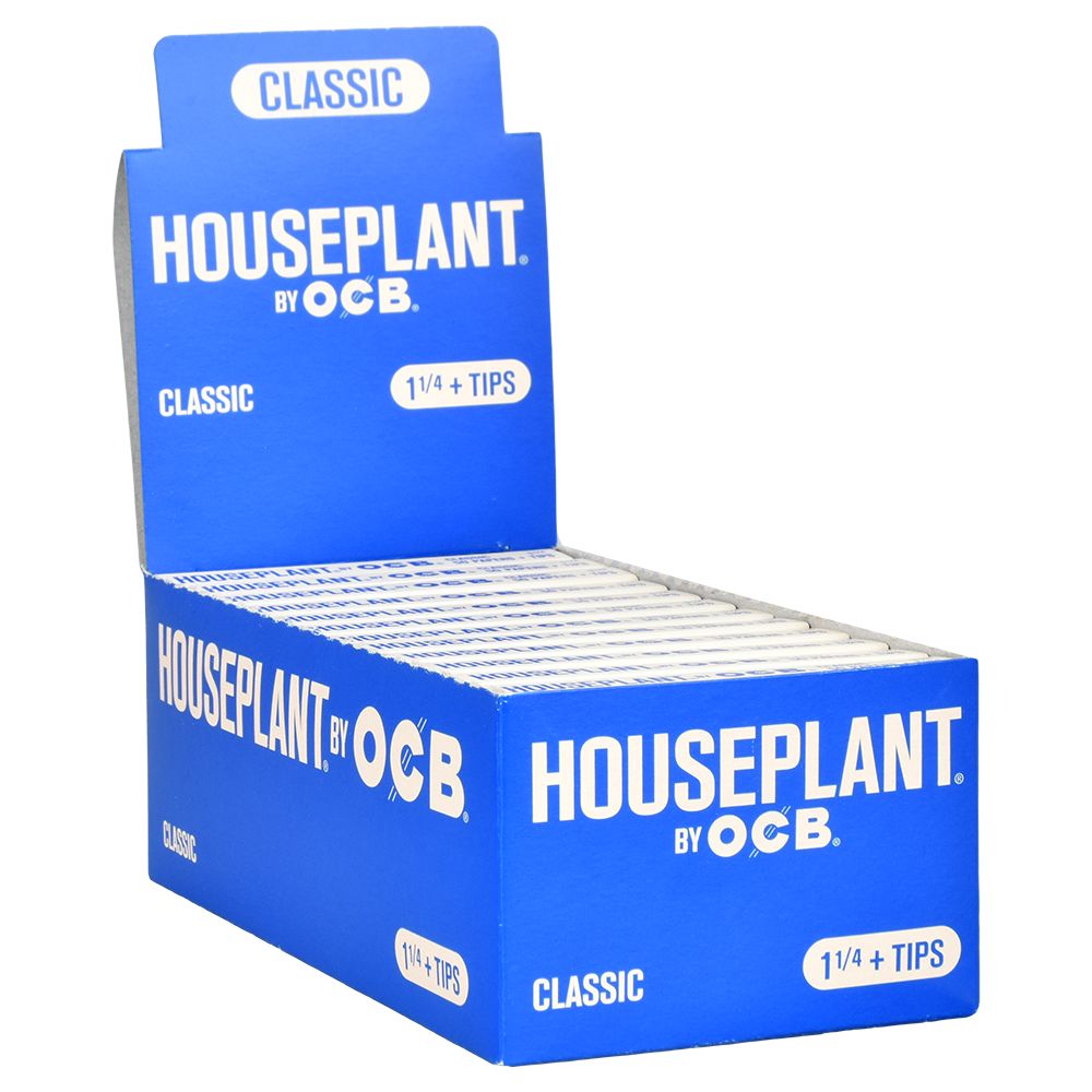 24CT DISP - Houseplant by OCB Rolling Papers + Tips - Classic / 50pc / 1 1/4"