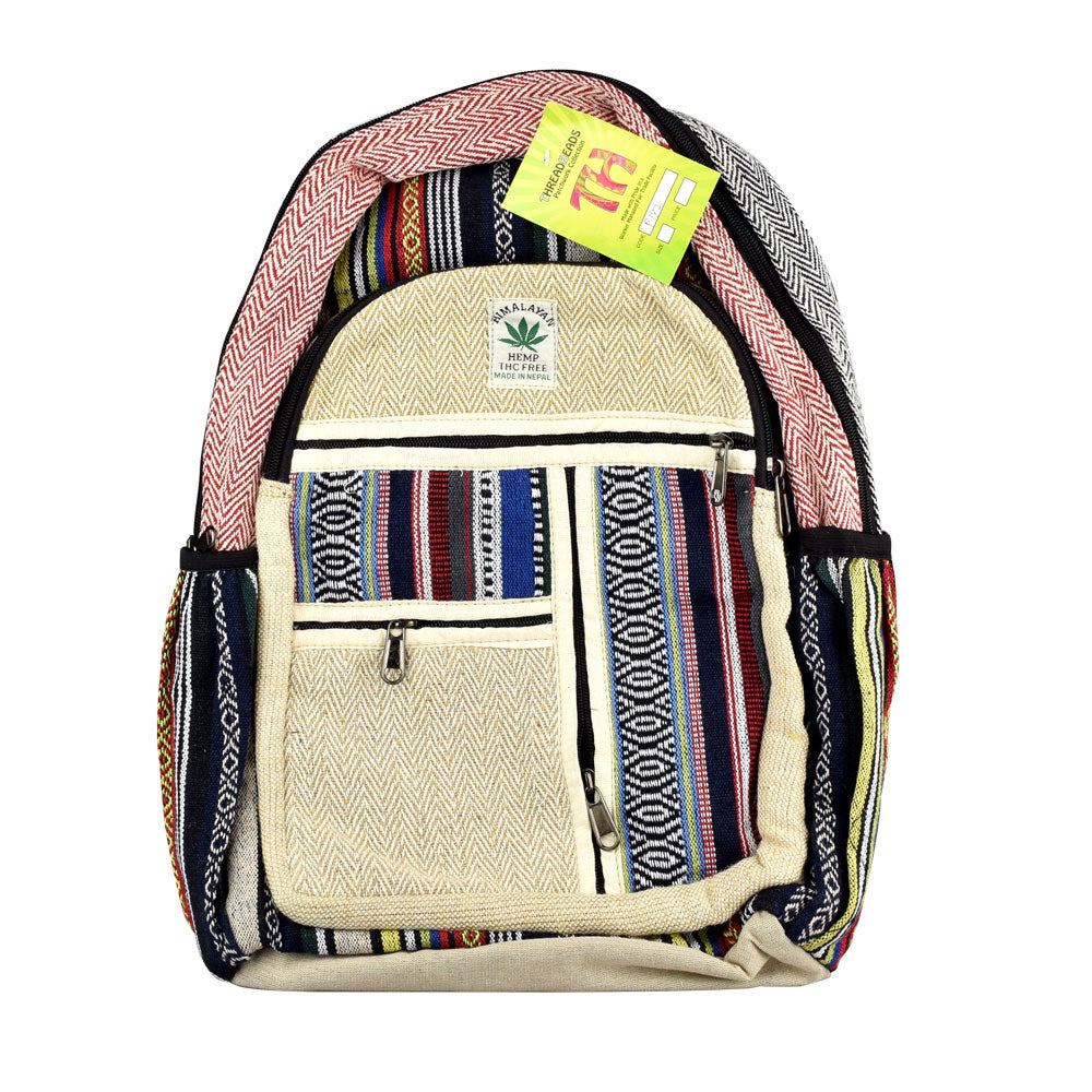 ThreadHeads Himalayan Hemp Multi-stripe Backpack