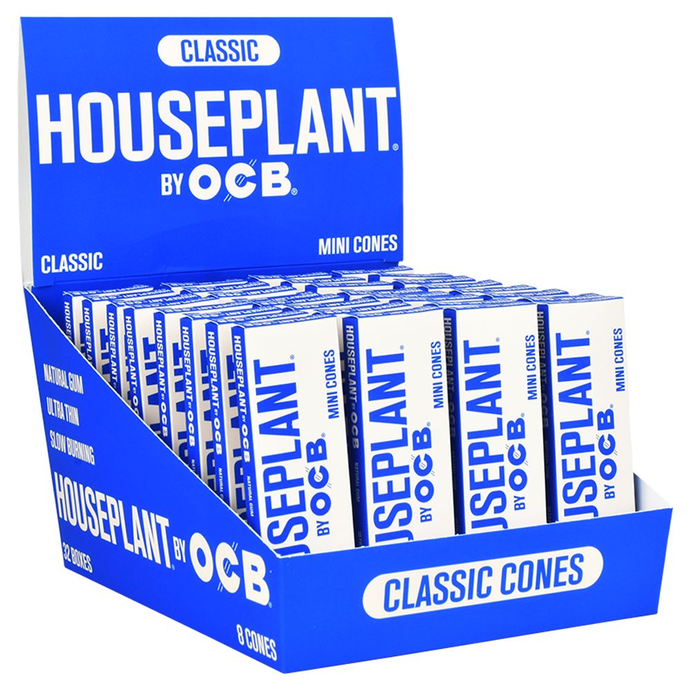 32CT DISPLAY - Houseplant by OCB Cones - Classic / 8pc / Mini