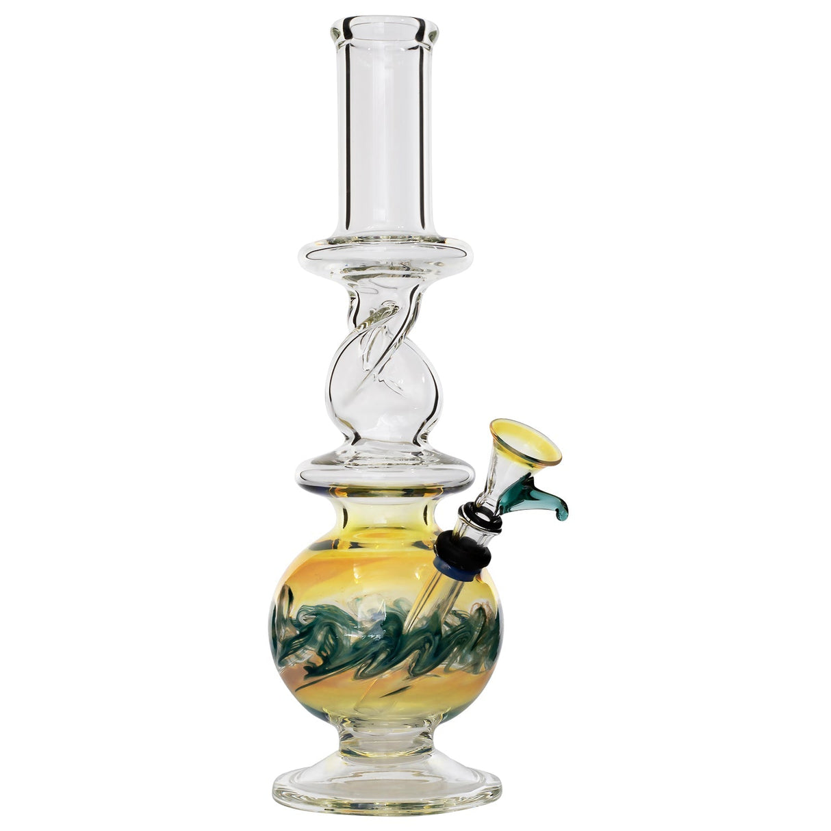 LA Pipes "The Typhoon Twister" Glass Bong (Various Colors)