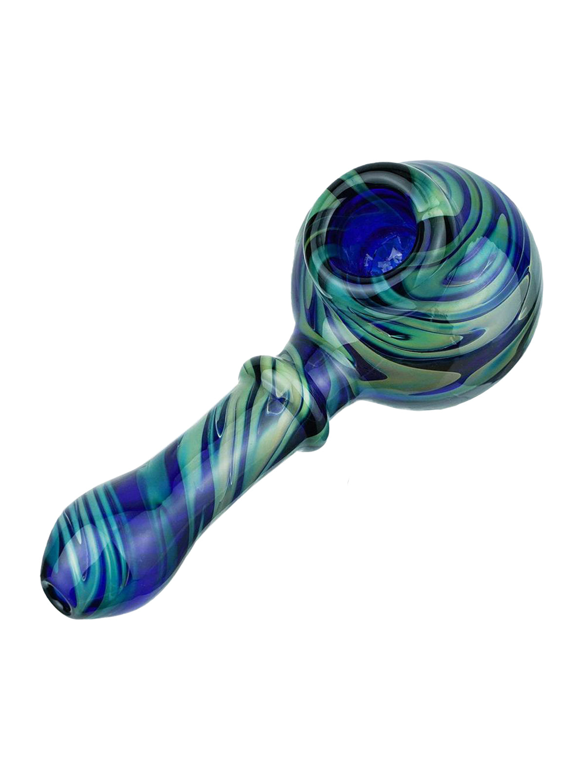 Stratus Glass HandPipe "Oil In Water" With BIS