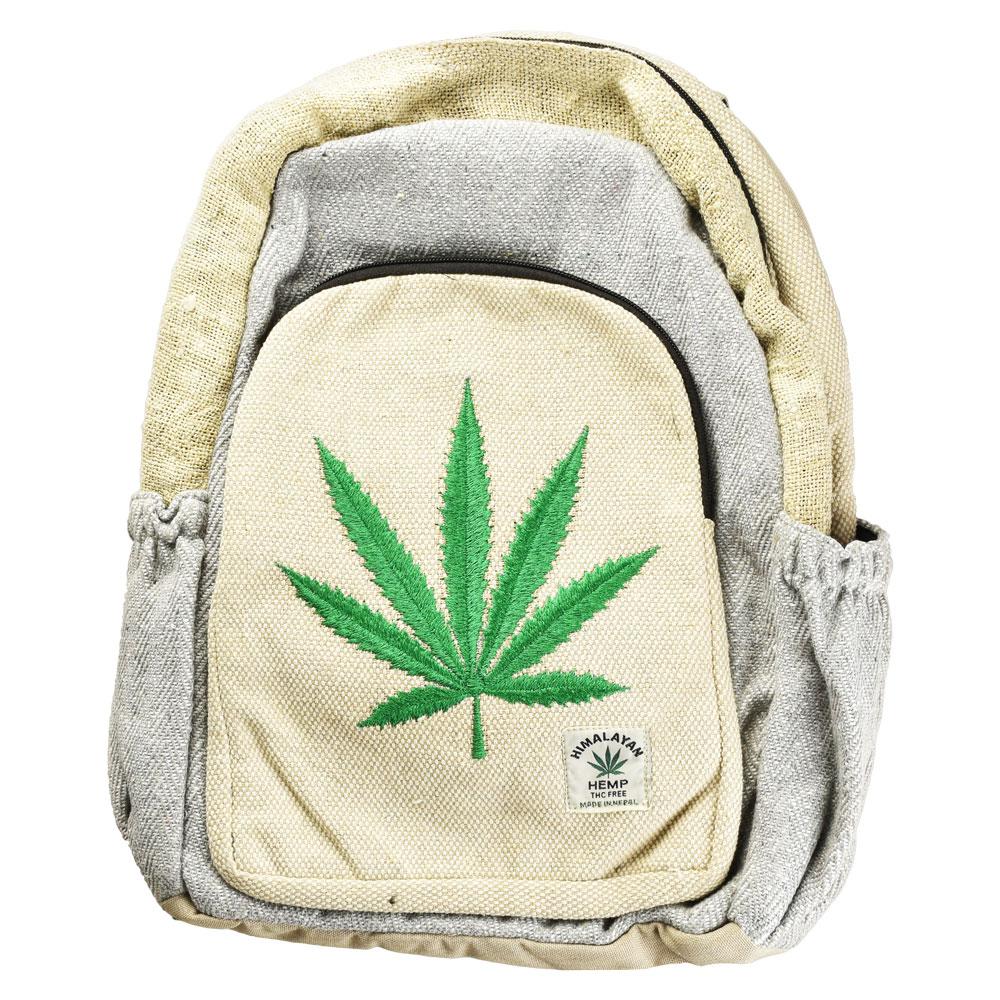 ThreadHeads Hemp Big Green Leaf Backpack | Top of the Galaxy Smoke Shop.