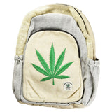 ThreadHeads Hemp Big Green Leaf Backpack