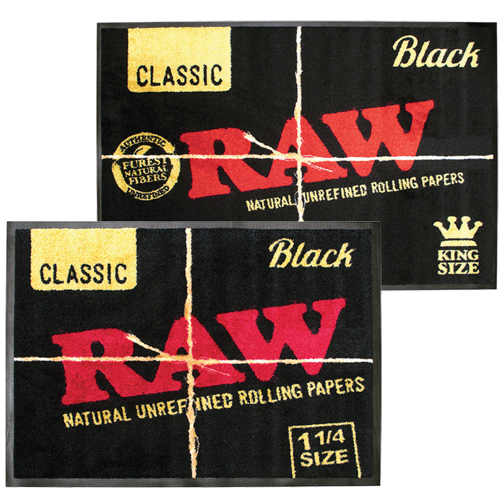 RAW Black Door Mat