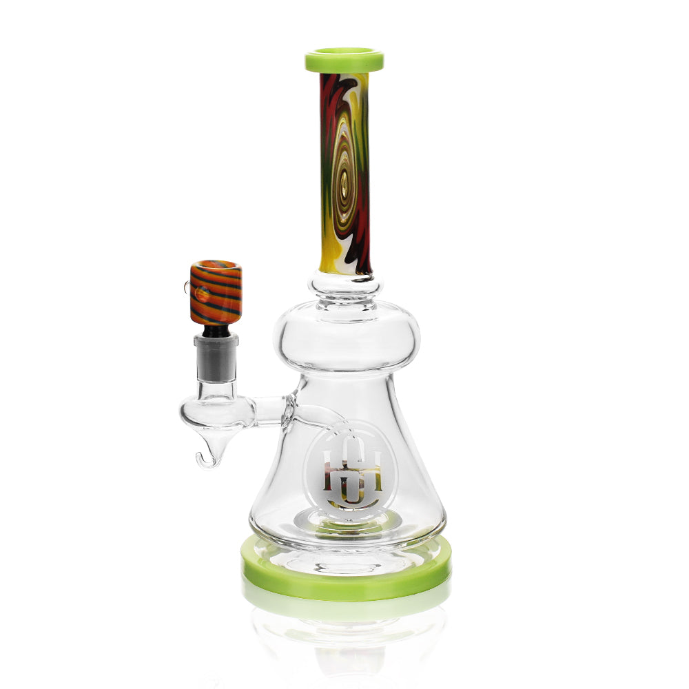 High Society Pegasi Premium Green Wig Wag Hybrid Bong