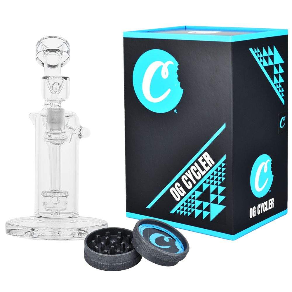 Cookies Recycler Glass Water Pipe - 8.75" / 14mm F