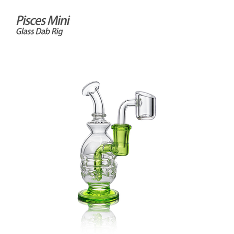 Waxmaid 5.27" Pisces Mini Glass Dab Rig | Top of the Galaxy Smoke Shop.