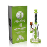 High Society Jupiter Premium Slime Green Wig Wag Bong