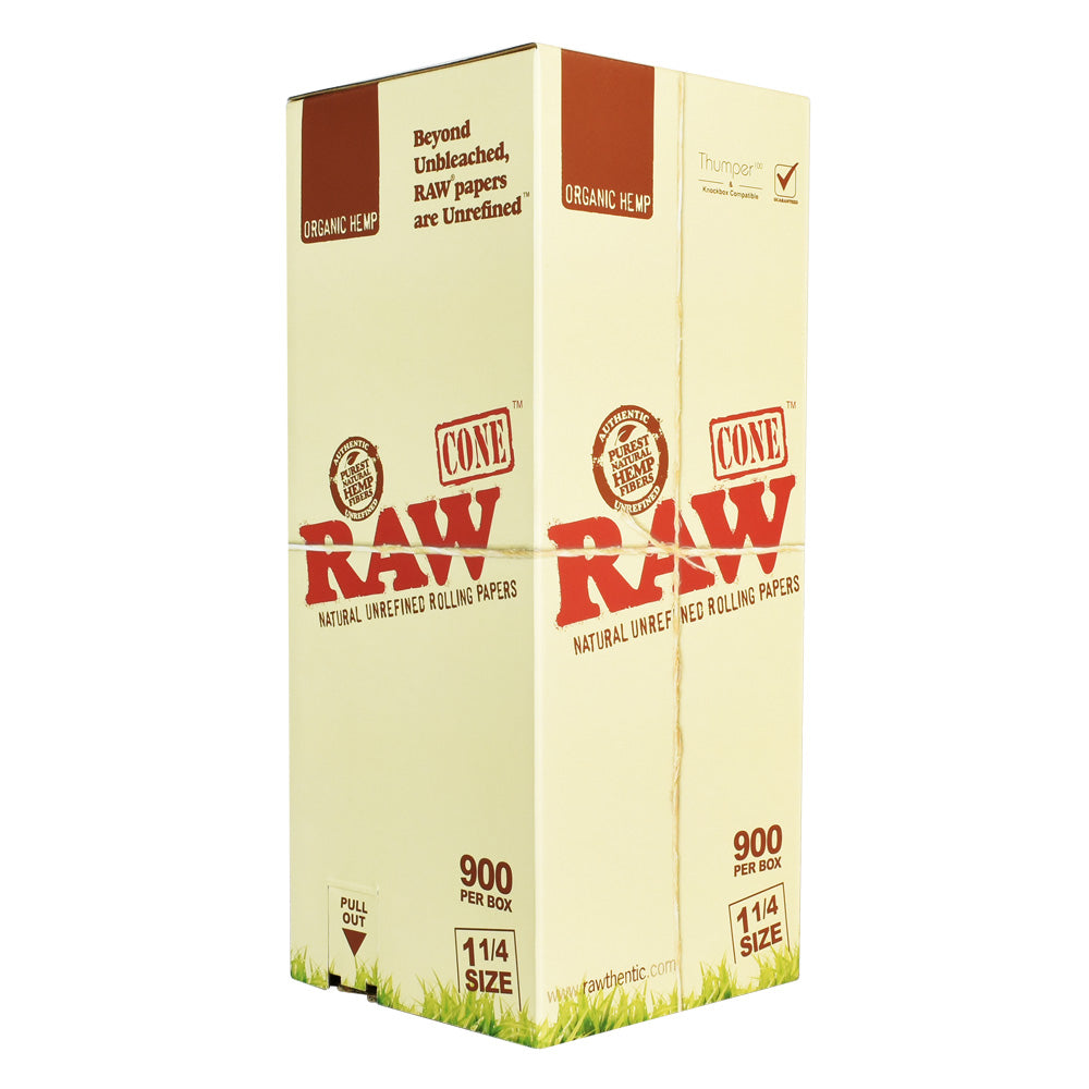 RAW Organic 1 1/4 Hemp Cones (900 Count)