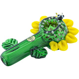 LA Pipes "Sunny Sunflowers" Glass Pipe