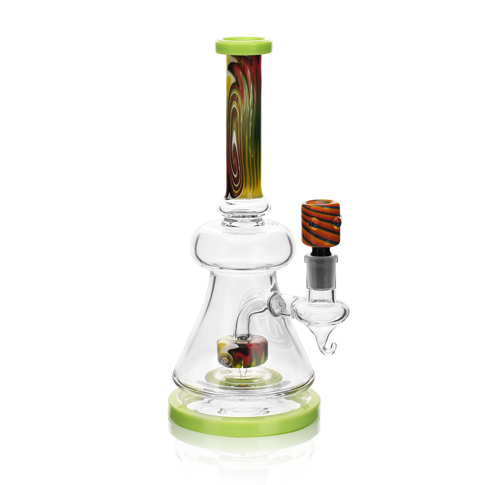 High Society Pegasi Premium Green Wig Wag Hybrid Bong