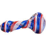 LA Pipes Stars and Stripes Independence Glass Spoon Pipe