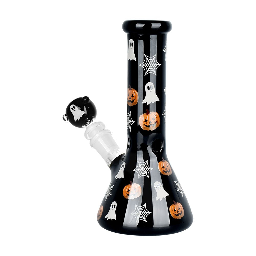 Halloween Decoration Glow Glass Water Pipe - 7.75" / 14mm F