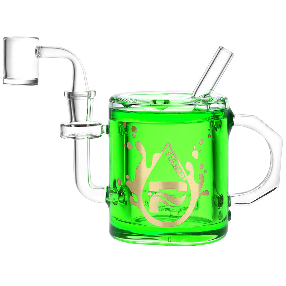 Pulsar Coffee Cup Glycerin Dab Rig | 6" | 14mm F