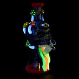 Pulsar Rainbow Puking Skull 10.25" Beaker Bong