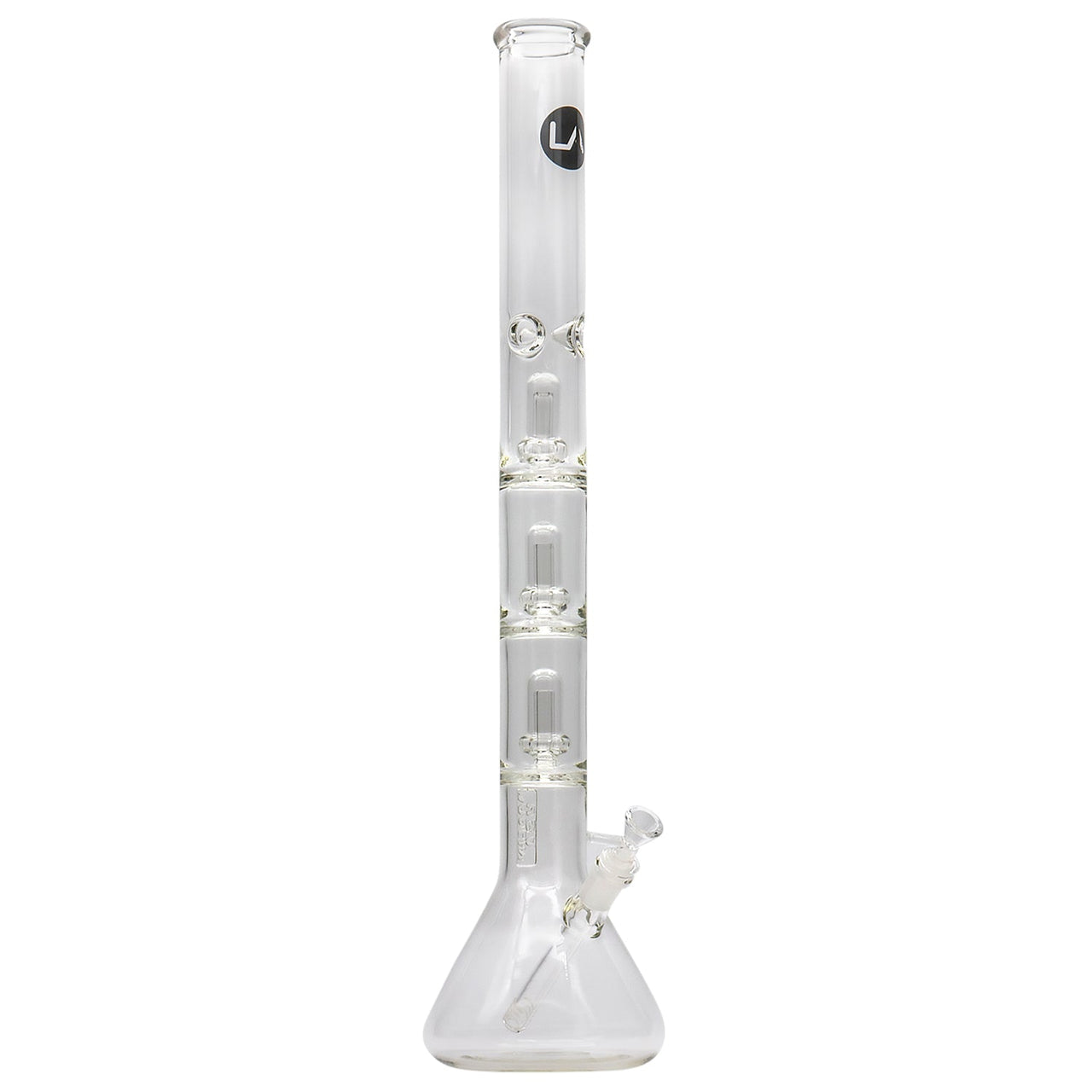 LA Pipes Thick Glass Beaker Showerhead Perc Bong