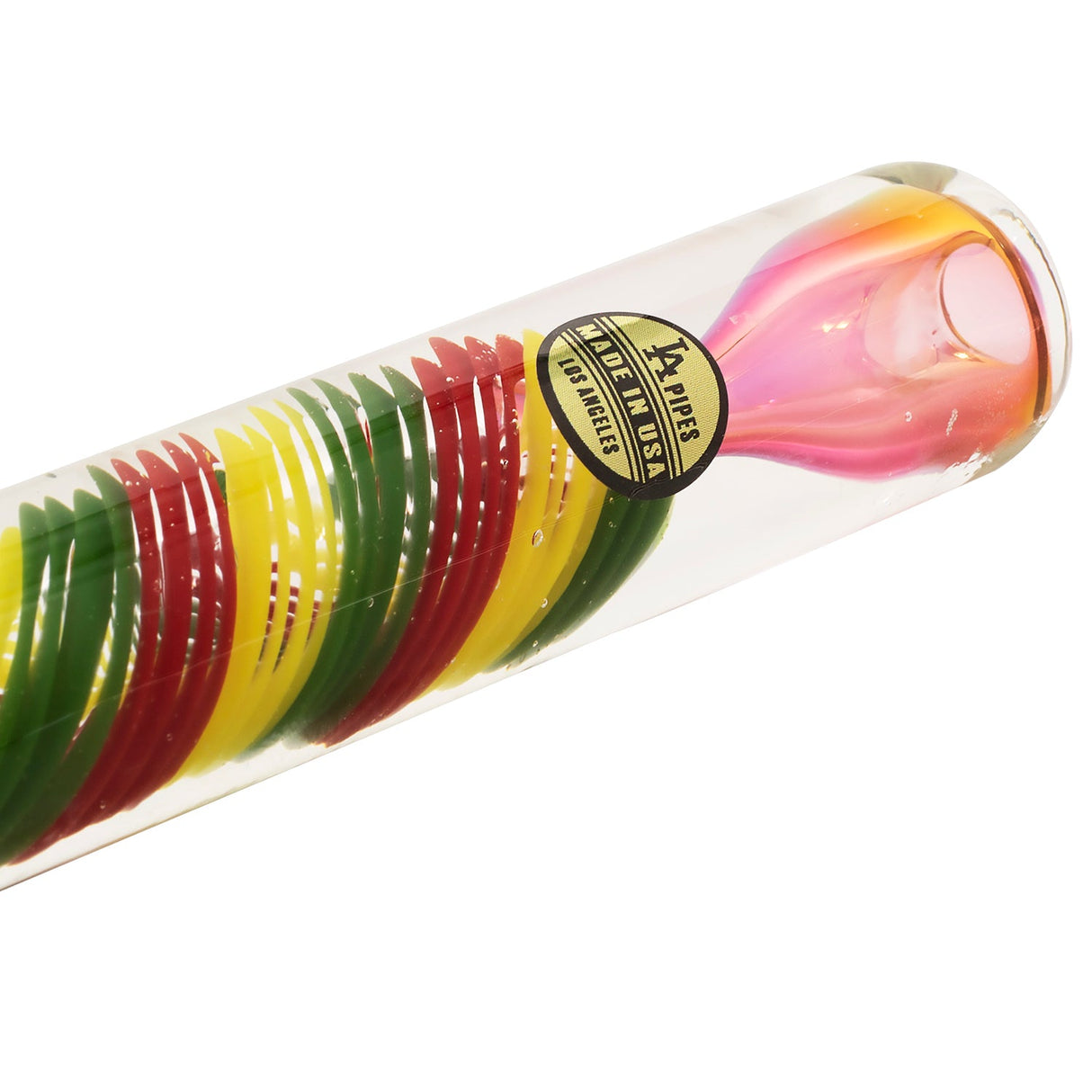 LA Pipes The "Rasta Twister" Chillum Pipe