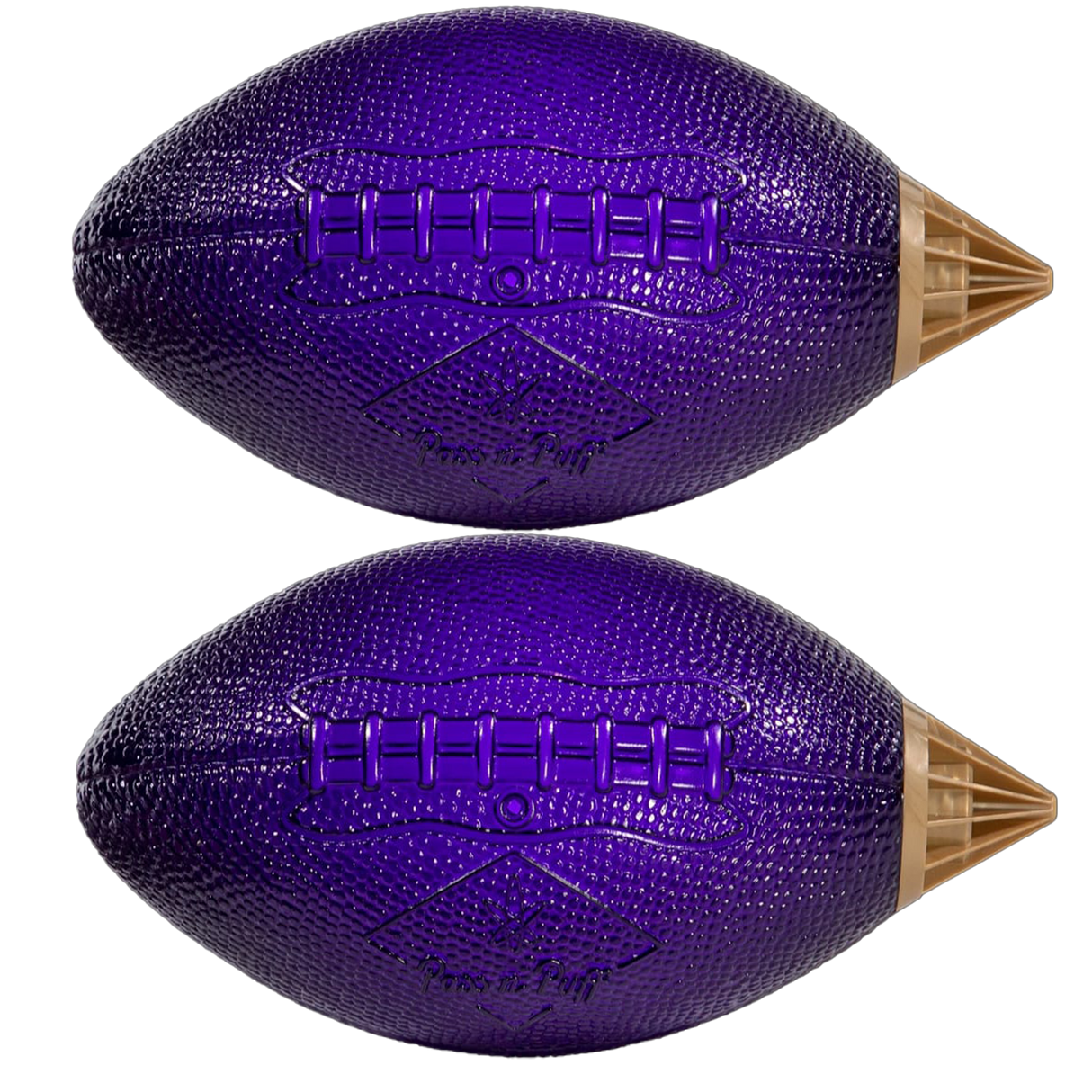 Authentic PowerHitter Football Purple & Gold (2 Count)
