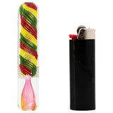 LA Pipes The "Rasta Twister" Chillum Pipe