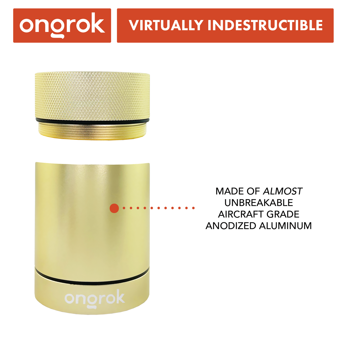 Ongrok Aluminum Metal Storage Jar | Top of the Galaxy Smoke Shop.