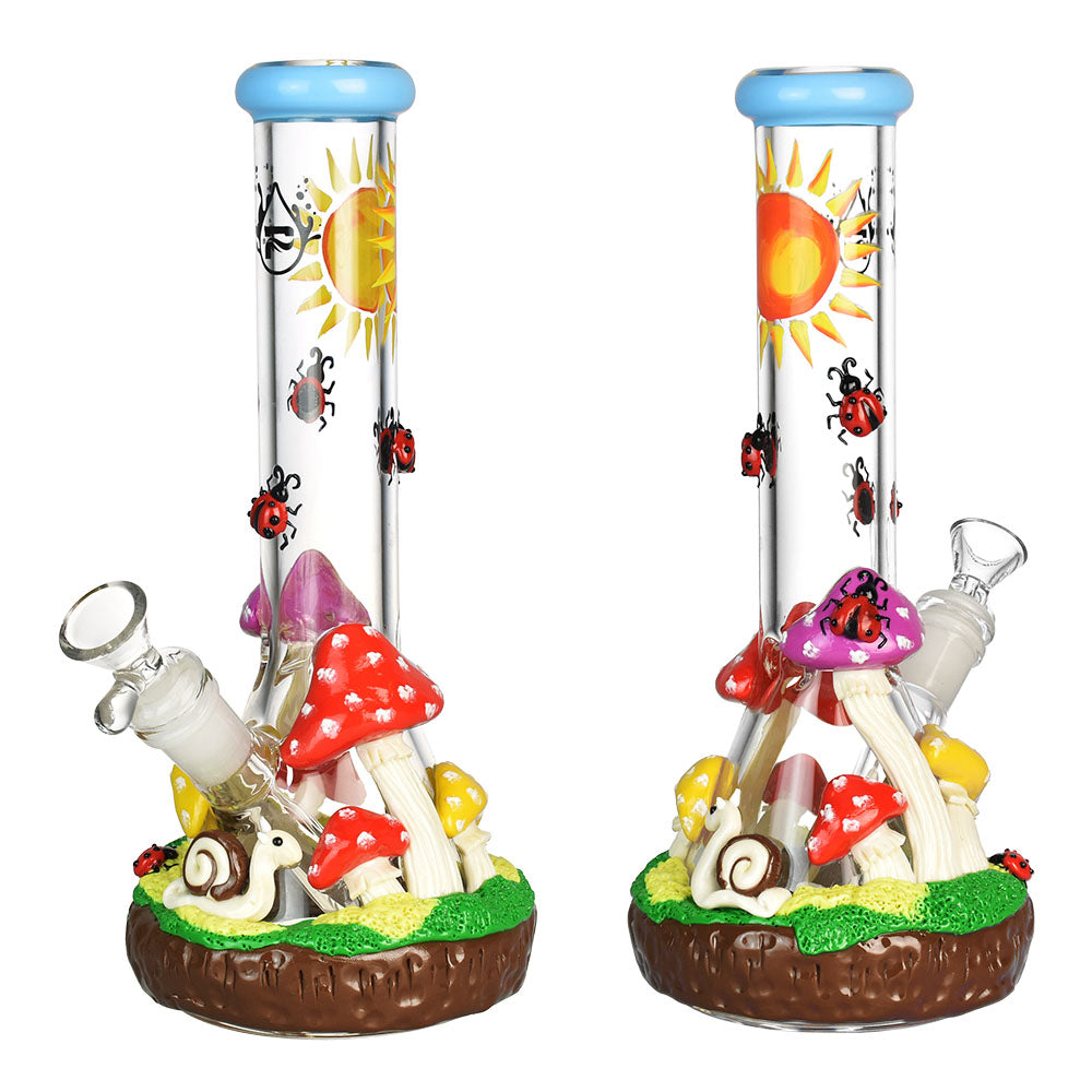 Pulsar Ladybug Shroom 10.25” Beaker Bong