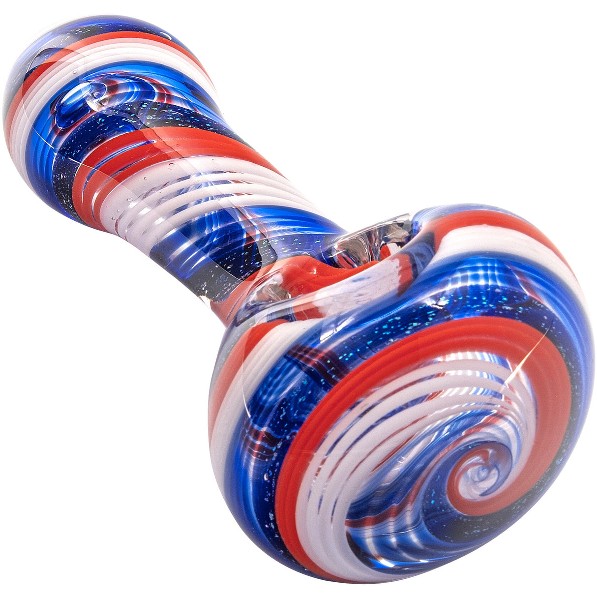 LA Pipes Stars and Stripes Independence Glass Spoon Pipe