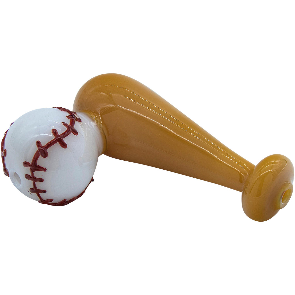 LA Pipes "420 Stretch" Bat & Baseball Glass Pipe