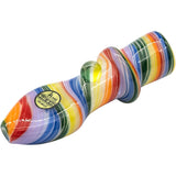 LA Pipes "Rainbow Tornado" Chillum Pipe