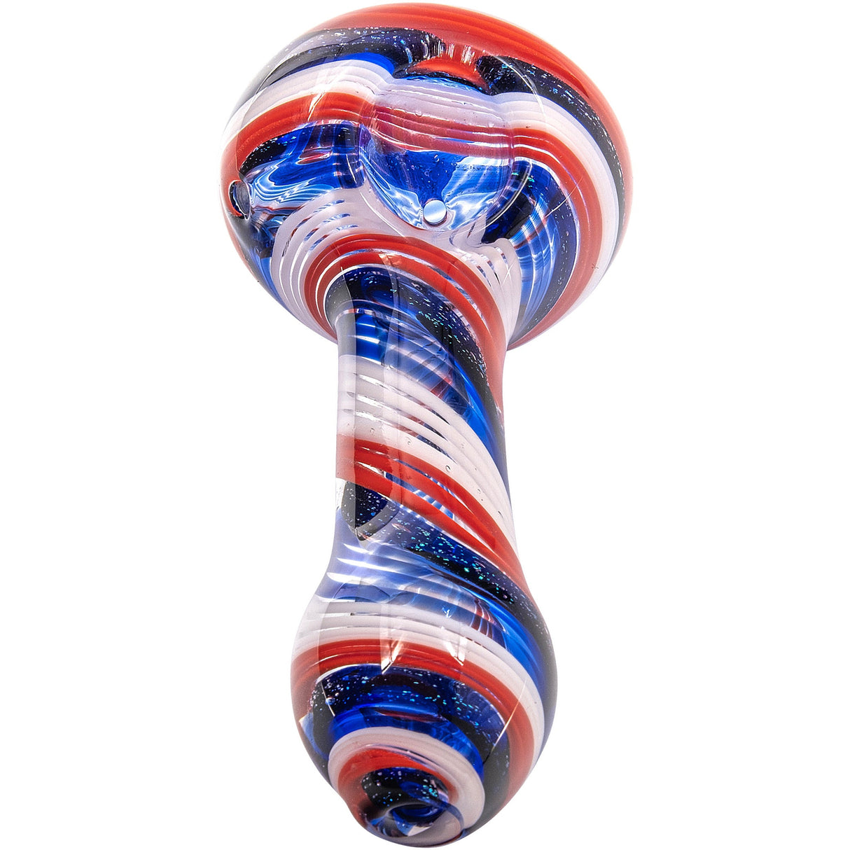 LA Pipes Stars and Stripes Independence Glass Spoon Pipe