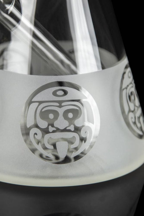 Tribal Head Etched Bong | CALIBEAR | Top of the Galaxy Smoke Shop.